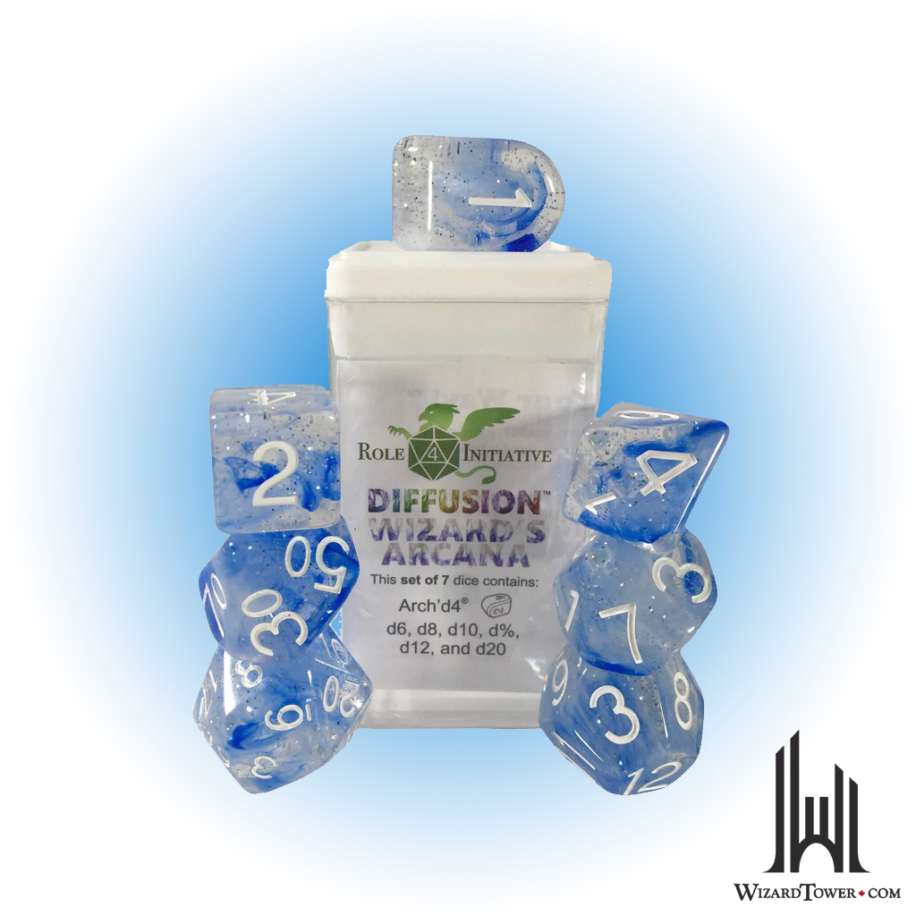 SET OF 15 DICE: DIFFUSION WIZARDS ARCANA